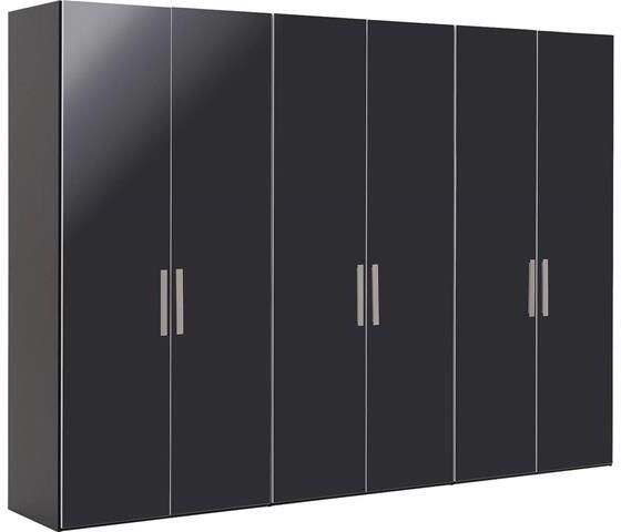 Goossens Kledingkast Easy Storage Ddk Kledingkast 304 cm breed 220 cm hoog 6x draaideur