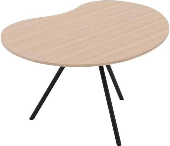 Goossens Salontafel Saya in Eiken gelakt roomwit