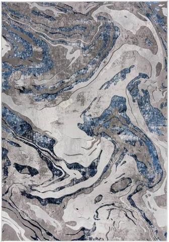 Goossens Vloerkleed Marbled in Navy (marbled)