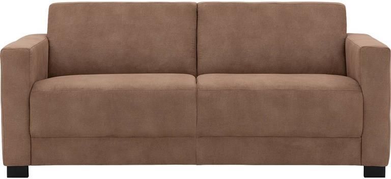 Goossens Zitmeubel My Style bruin microvezel 2 5-zits stijlvol landelijk