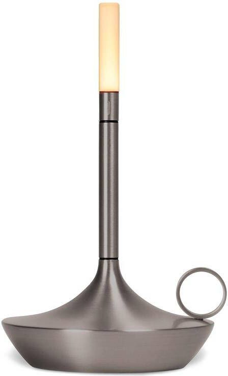 Graypants Wick Small tafellamp LED oplaadbaar grafiet