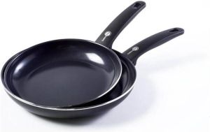 GreenPan Cambridge koekenpannenset 24cm + 28cm PFAS-vrij