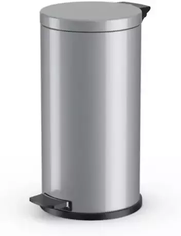 Hailo Pedaalemmer Solid L 18 liter Zilver