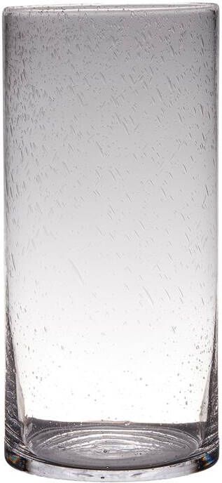 Hakbijl glass Archer Soda Bubbles Cilinder Vaas H 40 x D 19 cm