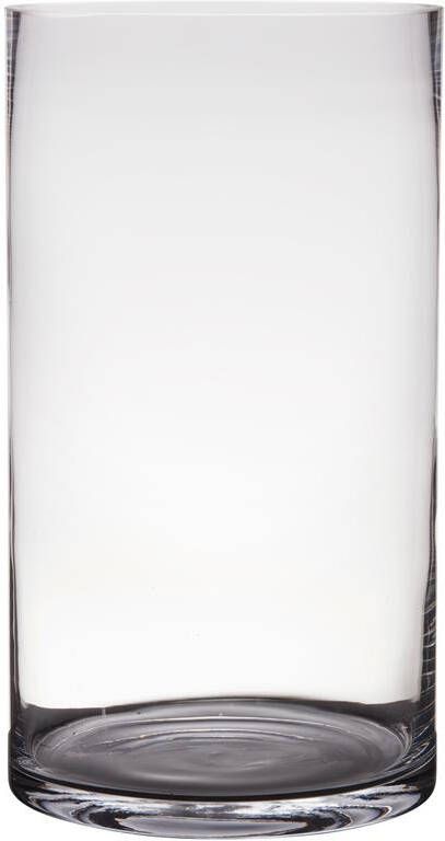 Hakbijl glass Vaas home basics hoog cilinder glas 40 x 25 cm
