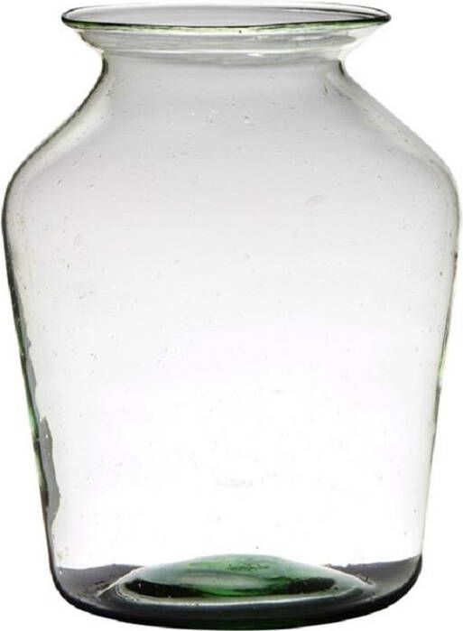 Hakbijl glass Vaas transparant gerecycled glas 36 x 24 cm
