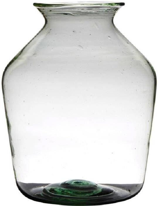 Hakbijl glass Vaas transparant gerecycled glas 40 x 29 cm