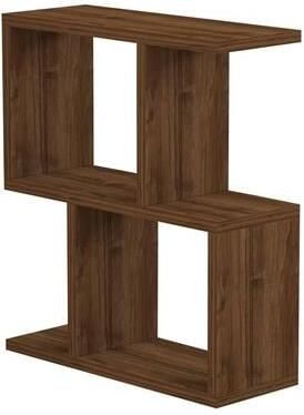 Bijzettafel Woody Fashion 45 x 17 x 51 5 cm Walnut Brown-design - Foto 4