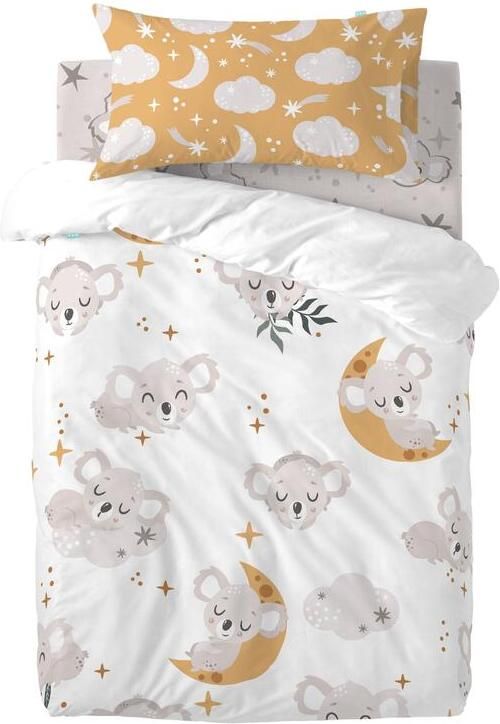 Happyfriday Baby koala Dekbedovertrek wieg 2-delig Moshi Veelkleurig 100% katoen de kwaliteit van 150 hilos