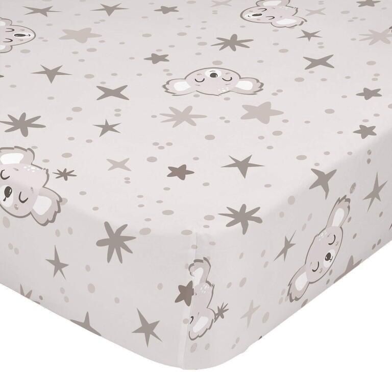 Happyfriday Baby koala Hoeslaken wieg Moshi Veelkleurig 100% katoen de kwaliteit van 150 hilos