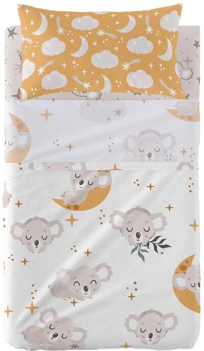 Happyfriday Baby koala Laken Set ledikant 2-delig Moshi Veelkleurig 100% katoen de kwaliteit van 150 TC
