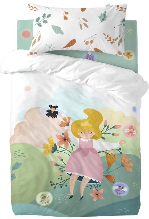 Happyfriday Dreaming Dekbedovertrek wieg 2-delig Mr Fox Veelkleurig 100% katoen de kwaliteit van 150 TC