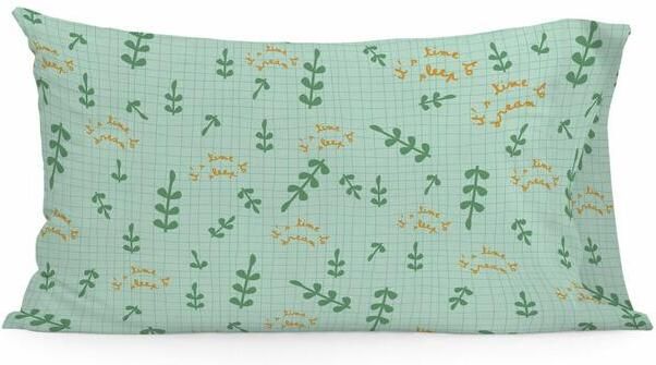 Happyfriday Happy sloth Kussensloop 50x75 cm Moshi Veelkleurig 100% katoen de kwaliteit van 150 hilos