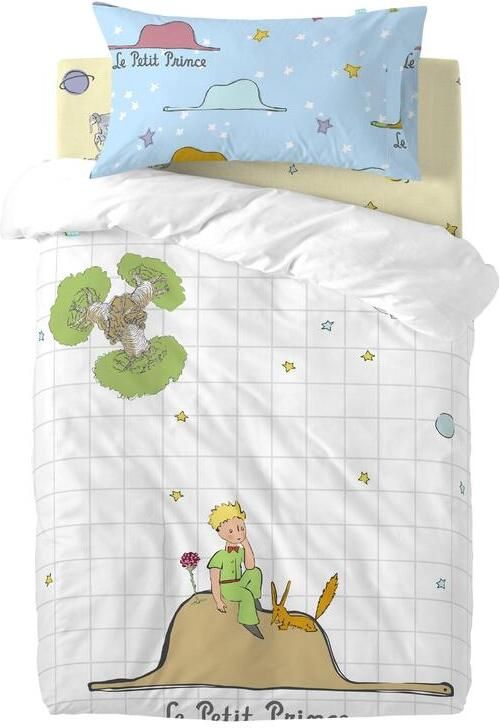 Happyfriday Imagination Dekbedovertrek wieg 2-delig Le Petit Prince Veelkleurig 100% katoen de kwaliteit van 150 hilos