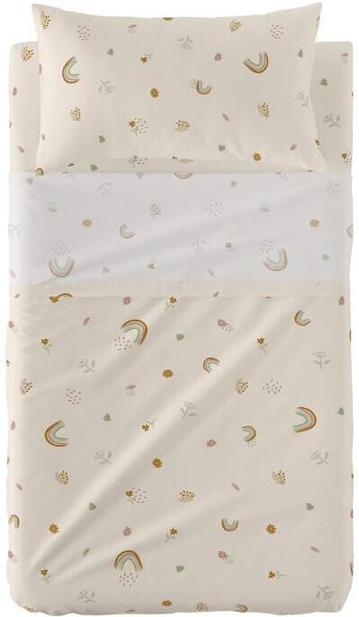 Happyfriday Iris Laken set wieg 2-delig Mini Veelkleurig 100% katoen de kwaliteit van 150 TC