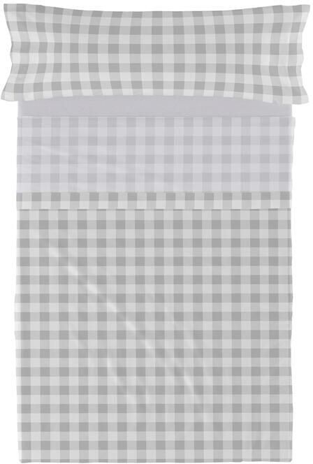 Happyfriday Vichy Laken Set 2-delig Grijs Basic Kids Grijs 100% katoen de kwaliteit van 150 TC - Foto 2