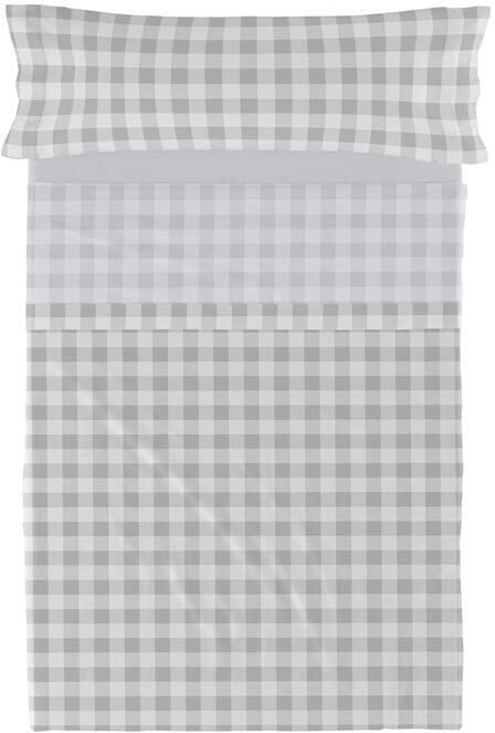 Happyfriday Vichy Laken Set 2-delig Grijs Basic Kids Grijs 100% katoen de kwaliteit van 150 TC - Foto 2