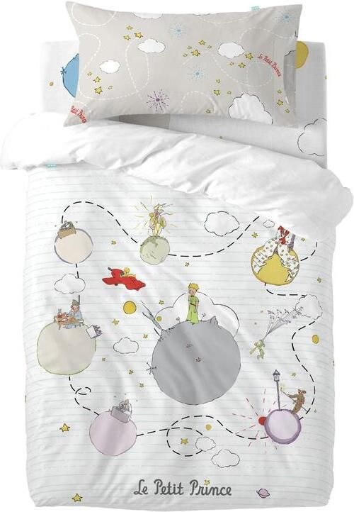 Happyfriday Voyageur Dekbedovertrek wieg 2-delig Le Petit Prince Veelkleurig 100% katoen de kwaliteit van 150 TC