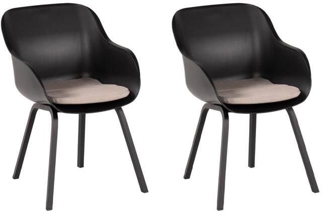 Hartman Le Soleil Tuinstoel Set van 2 Zwart