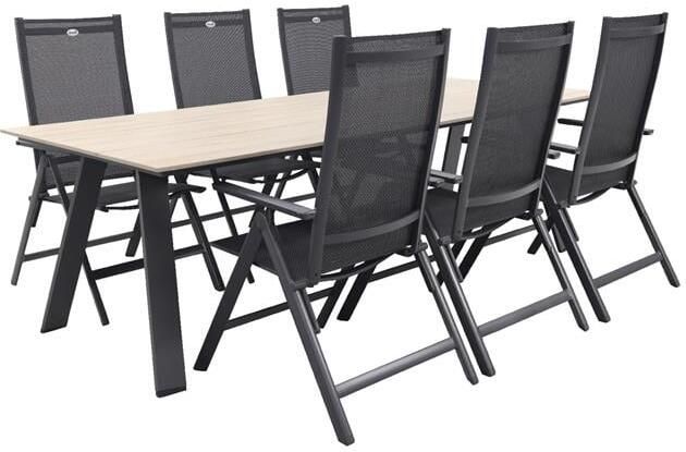 Hartman Napoli verstelbaar|Nevada 240x100 cm. tuinset