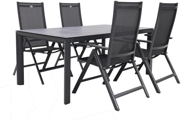 Hartman Napoli|Baltimor 180 cm. verstelbare tuinset 5-delig