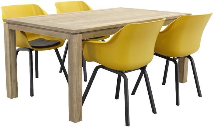 Hartman Sophie Element geel|Rome grey 170 cm. tuinset 5-delig