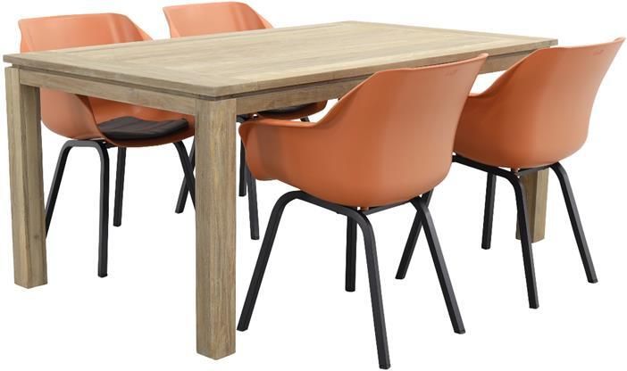 Hartman Sophie Element Terra|Rome grey 170 cm. tuinset 5-delig