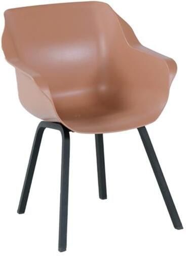 Hartman Sophie Element dining armstoel Italian terra Alu poot