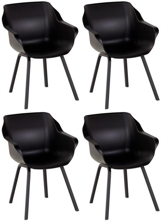 Hartman Set van 4 Sophie Element dining armstoel Carbon black - Foto 2