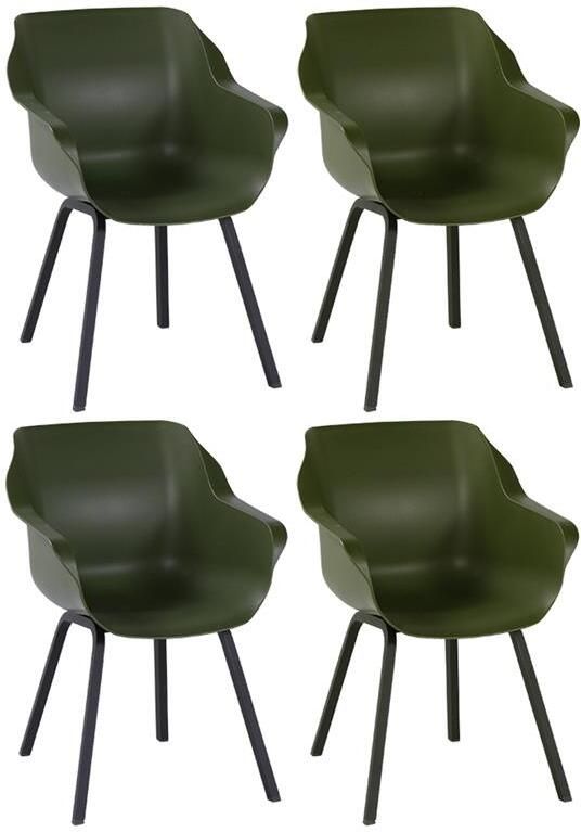 Hartman Set van 4 Sophie Element dining armstoel moss groen - Foto 2