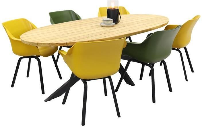 Hartman Sophie element yellow|green|Taste Prado 240x115 cm. tuinset