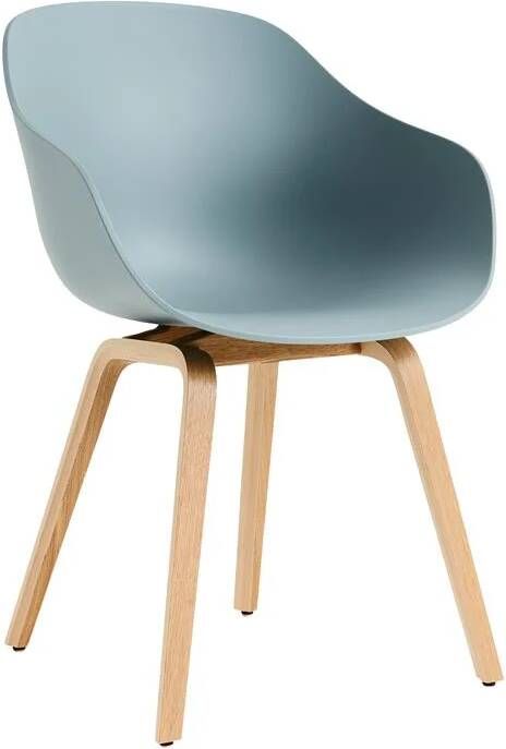 HAY About a Chair AAC222 Stoel Oak Dusty Blue - Foto 1
