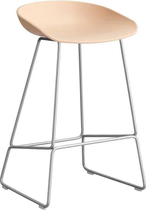 HAY About a Stool AAS38 Barkruk H 65 cm Steel Pale Peach - Foto 1