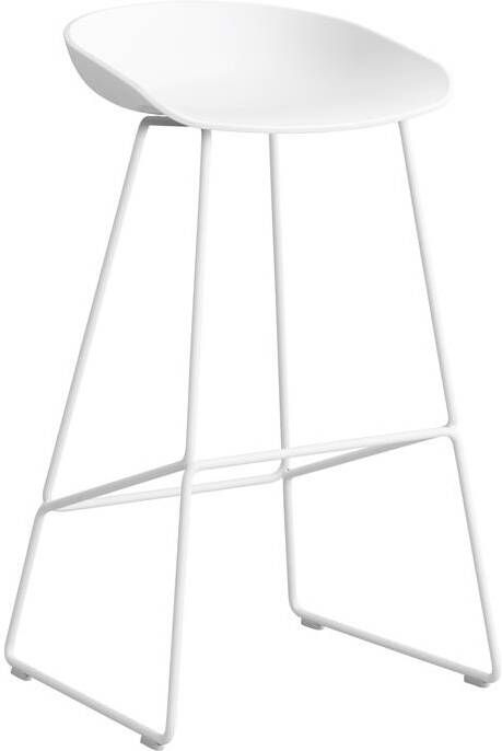 HAY About a Stool AAS38 Barkruk H 75cn White Steel White - Foto 1
