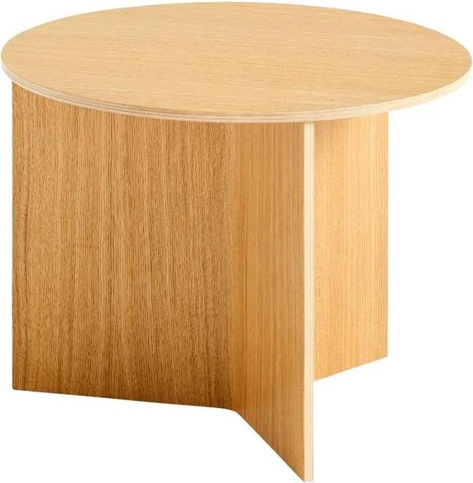 HAY Slit Table Wood Round Bijzettafel Ø 45 cm Oak