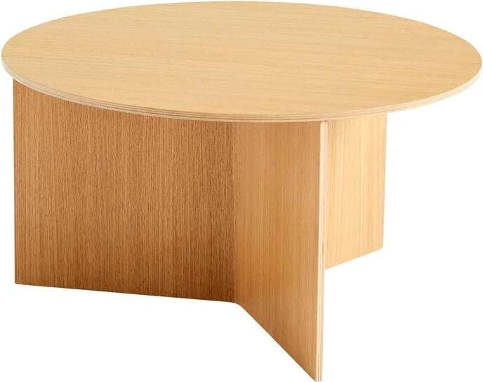 HAY Slit Table Wood Round XL Bijzettafel Ø 65 cm Oak - Foto 1