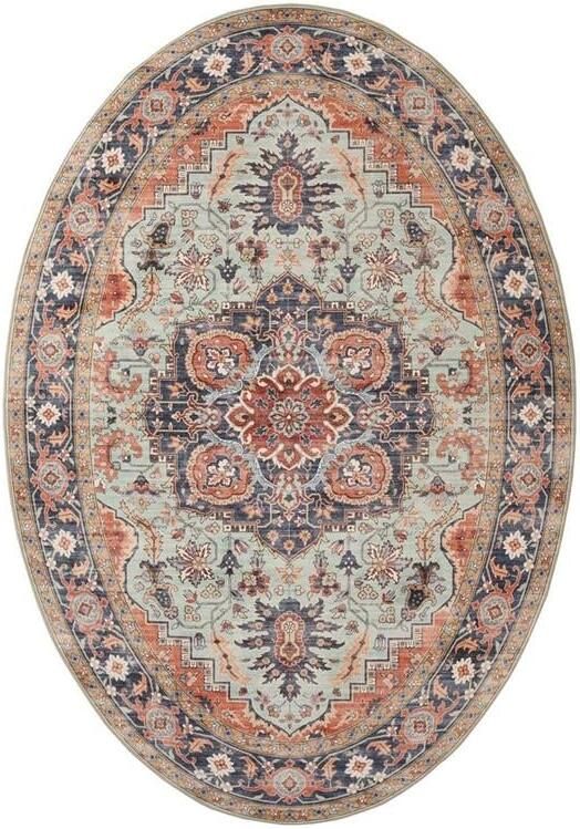 Heritaged Buitenkleed ovaal Vintage Valenca Fino groen blauw 120x160 cm - Foto 2