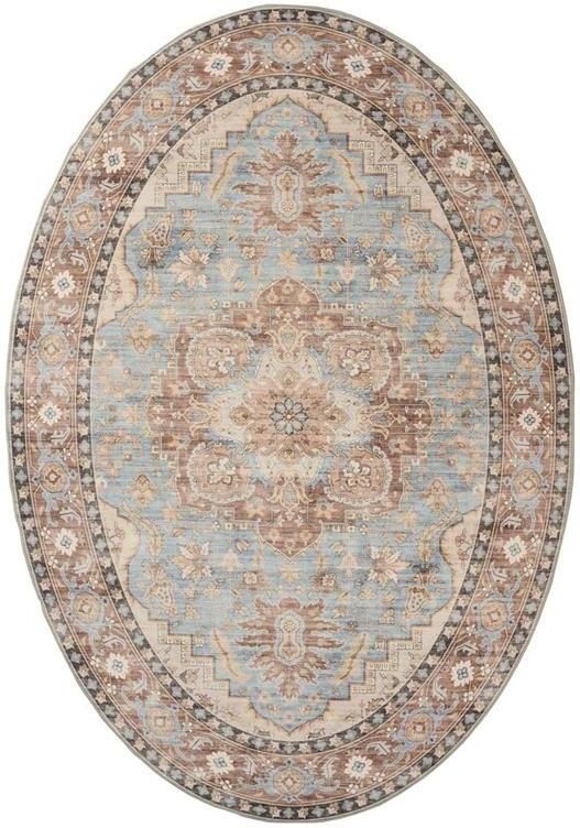 Heritaged Buitenkleed ovaal Vintage Valenca Fino lichtblauw 80x150 cm - Foto 2