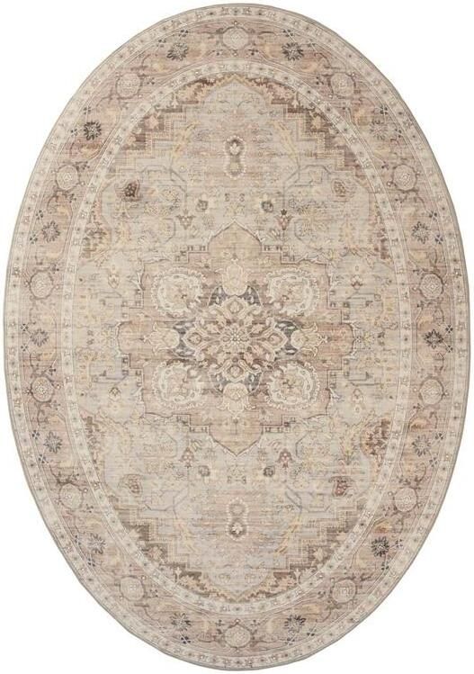 Heritaged Buitenkleed ovaal Vintage Valenca Fino lichtgrijs beige 230x330 cm - Foto 2