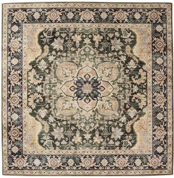 Heritaged Buitenkleed vierkant Vintage Valenca Fino beige groen 200x200 cm - Foto 2