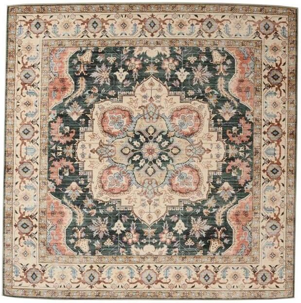 Heritaged Buitenkleed vierkant Vintage Valenca Fino groen rood 230x230 cm - Foto 2