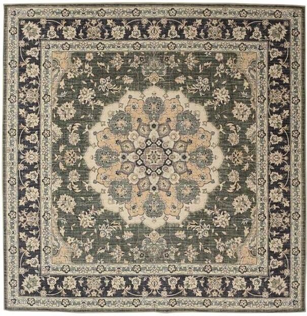 Heritaged Buitenkleed vierkant Vintage Valenca Nova donkergroen 115x115 cm - Foto 2