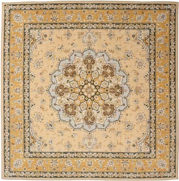 Heritaged Buitenkleed vierkant Vintage Valenca Nova geel 200x200 cm - Foto 2