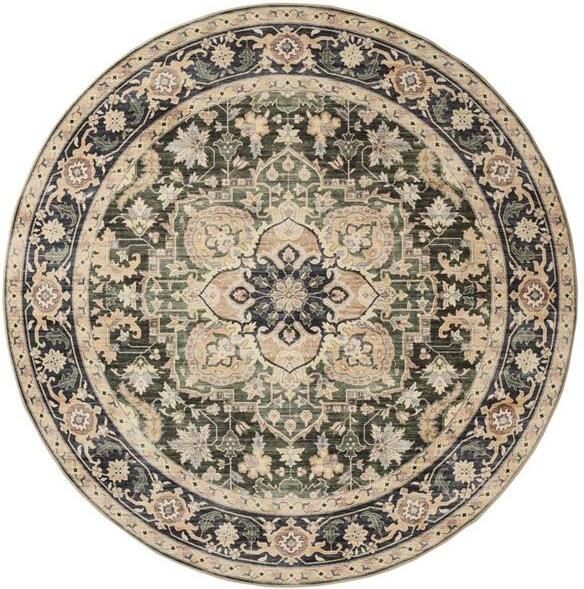 Heritaged Rond Vintage buitenkleed Valenca Fino beige groen 230 cm rond - Foto 2