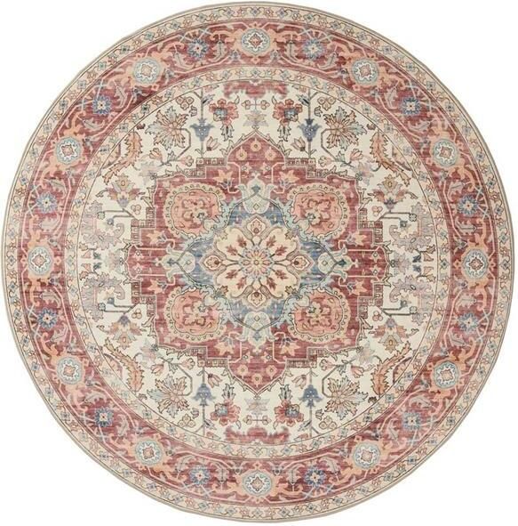 Heritaged Rond Vintage buitenkleed Valenca Fino crème rood 160 cm rond - Foto 2