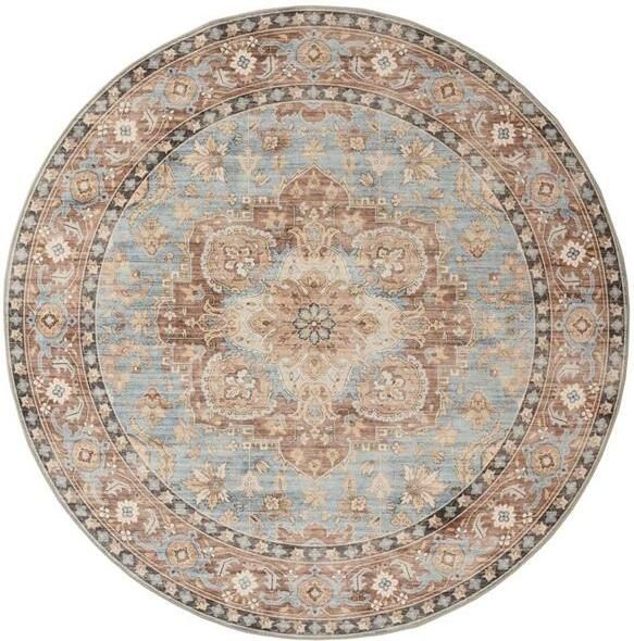 Heritaged Rond Vintage buitenkleed Valenca Fino lichtblauw 200 cm rond - Foto 2