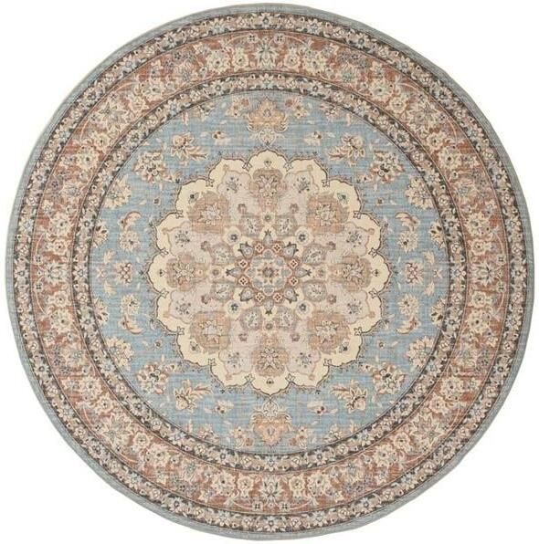Heritaged Rond Vintage buitenkleed Valenca Nova lichtblauw beige 200 cm rond - Foto 2