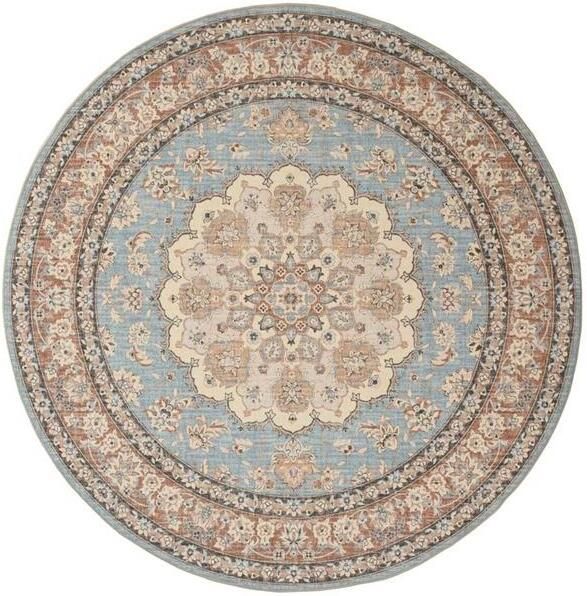 Heritaged Rond Vintage buitenkleed Valenca Nova lichtblauw beige 230 cm rond - Foto 2
