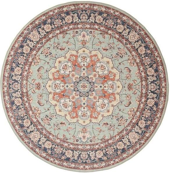 Heritaged Rond Vintage buitenkleed Valenca Nova saliegroen rood 200 cm rond - Foto 2