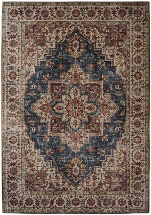 Heritaged Vintage buitenkleed Valenca Brio beige blauw 80x150 cm - Foto 2